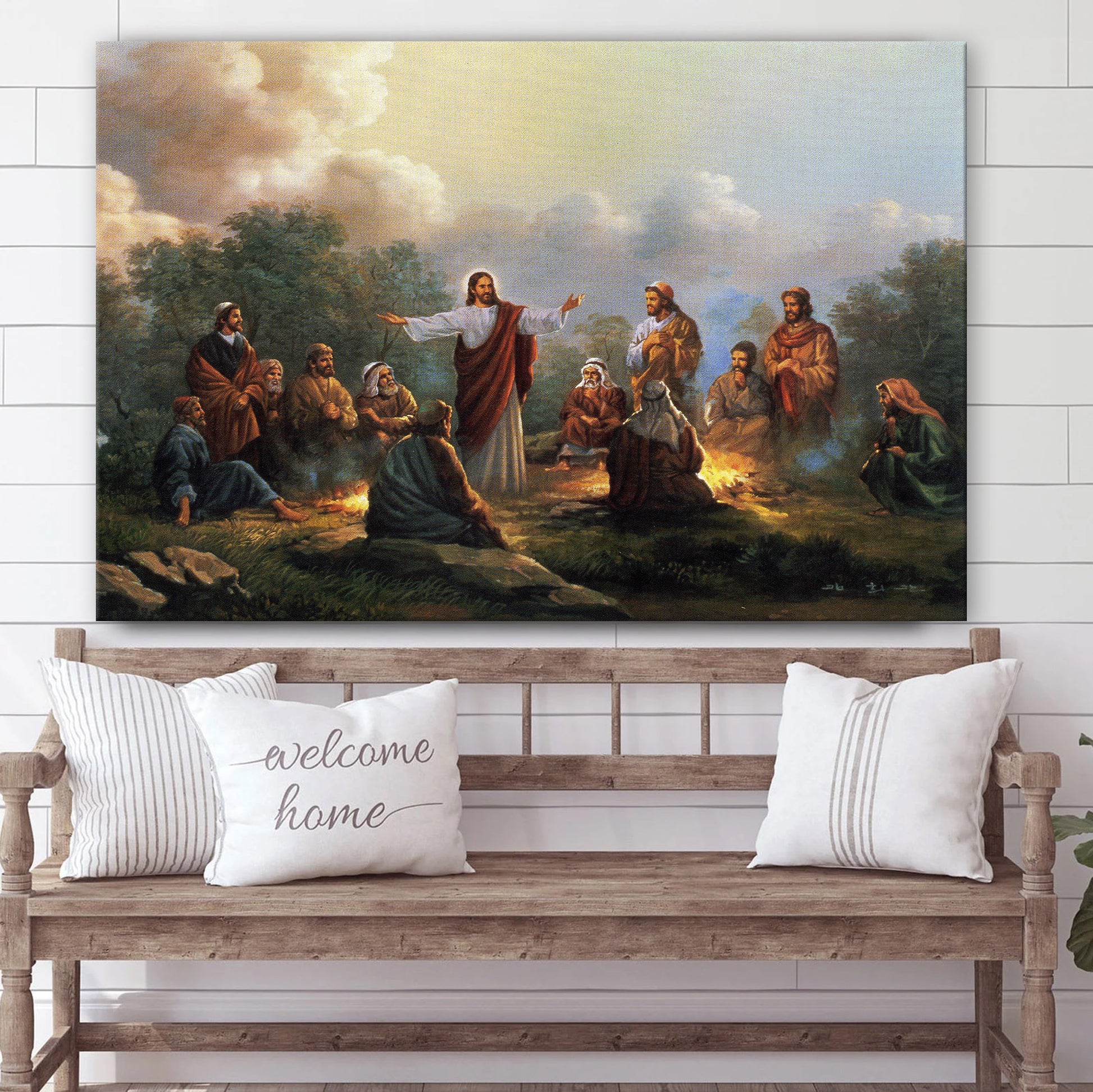 Christ Teaching Catholic Picture - Canvas Picture - Jesus Canvas Pictures - Christian Wall Art