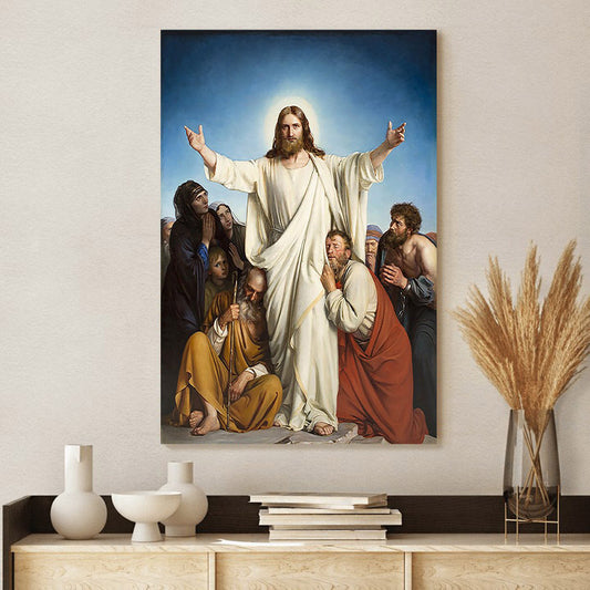 Christ The Consolator Carl Heinrich Bloch Canvas Prints - Jesus Portrait Picture - Religious Gift - Christian Wall Art Decor