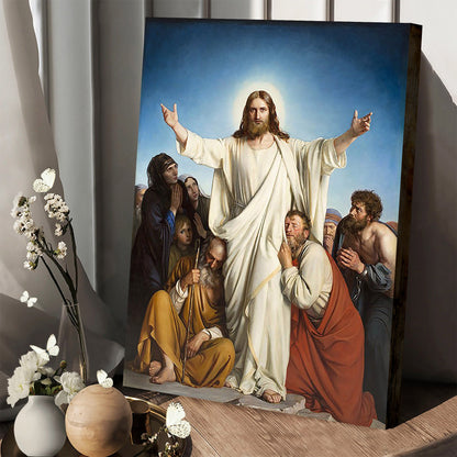 Christ The Consolator Carl Heinrich Bloch Canvas Prints - Jesus Portrait Picture - Religious Gift - Christian Wall Art Decor