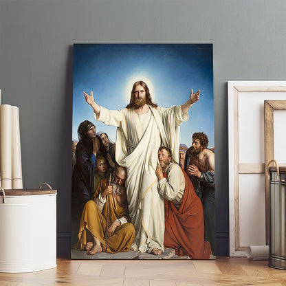 Christ The Consolator Carl Heinrich Bloch Canvas Prints - Jesus Portrait Picture - Religious Gift - Christian Wall Art Decor