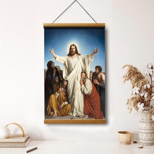 Christ The Consolator Carl Heinrich Bloch Hanging Canvas Wall Art 1 - Jesus Portrait Picture - Religious Gift - Christian Wall Art Decor