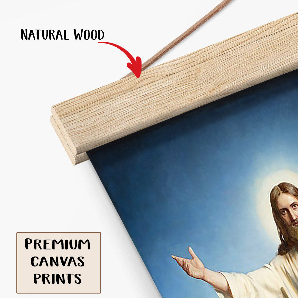 Christ The Consolator Carl Heinrich Bloch Hanging Canvas Wall Art 1 - Jesus Portrait Picture - Religious Gift - Christian Wall Art Decor