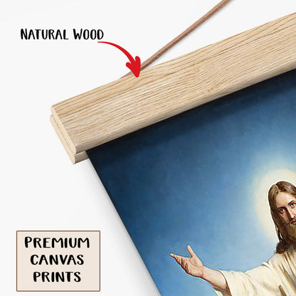 Christ The Consolator Carl Heinrich Bloch Hanging Canvas Wall Art 1 - Jesus Portrait Picture - Religious Gift - Christian Wall Art Decor