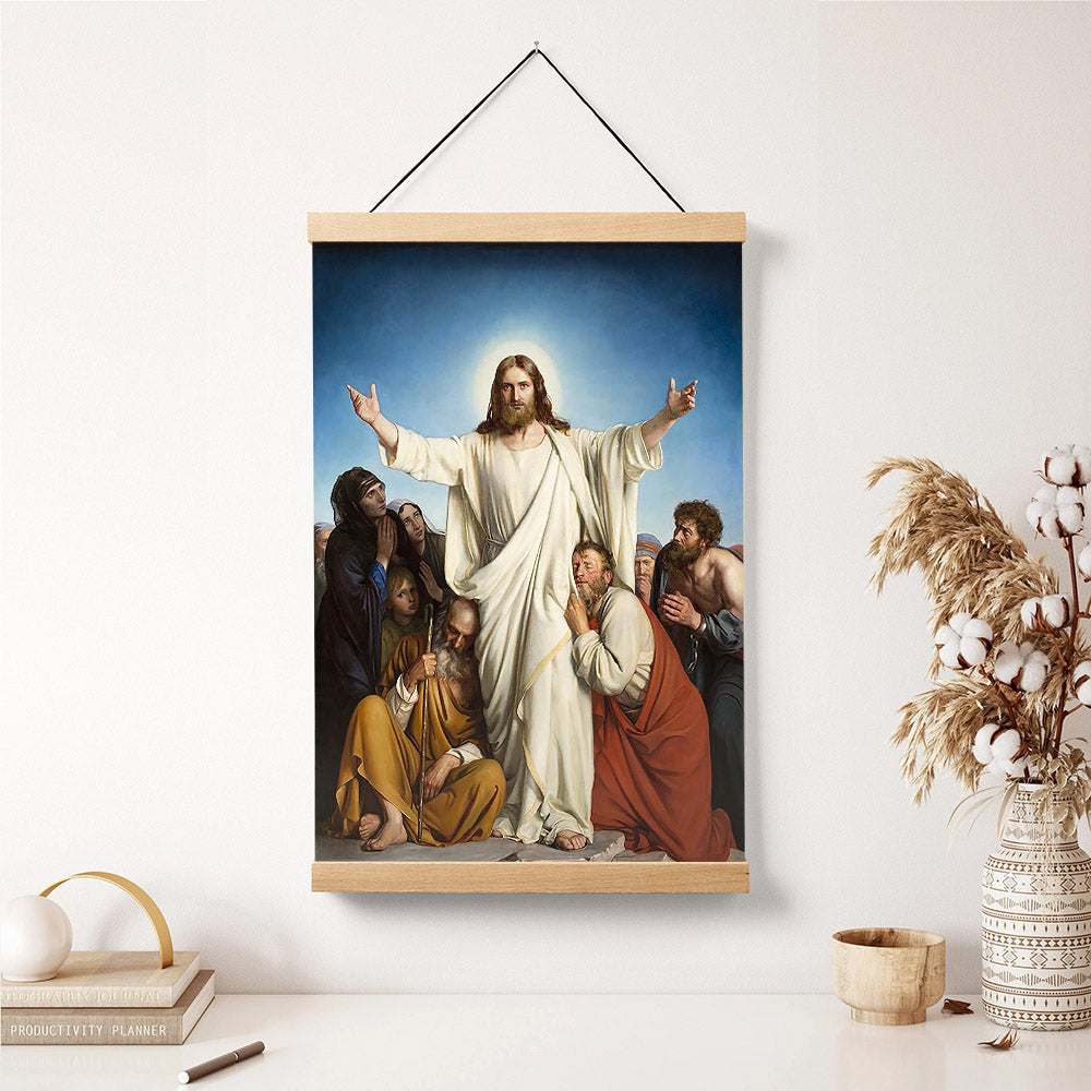 Christ The Consolator Carl Heinrich Bloch Hanging Canvas Wall Art 1 - Jesus Portrait Picture - Religious Gift - Christian Wall Art Decor