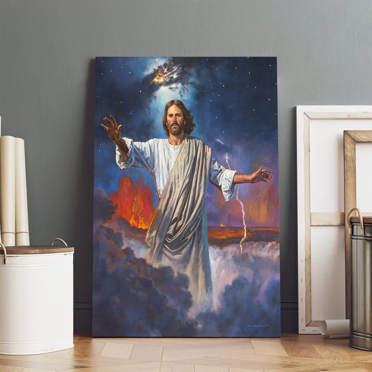 Christ The Creator Canvas Picture - Jesus Christ Canvas Art - Christian Wall Canvas