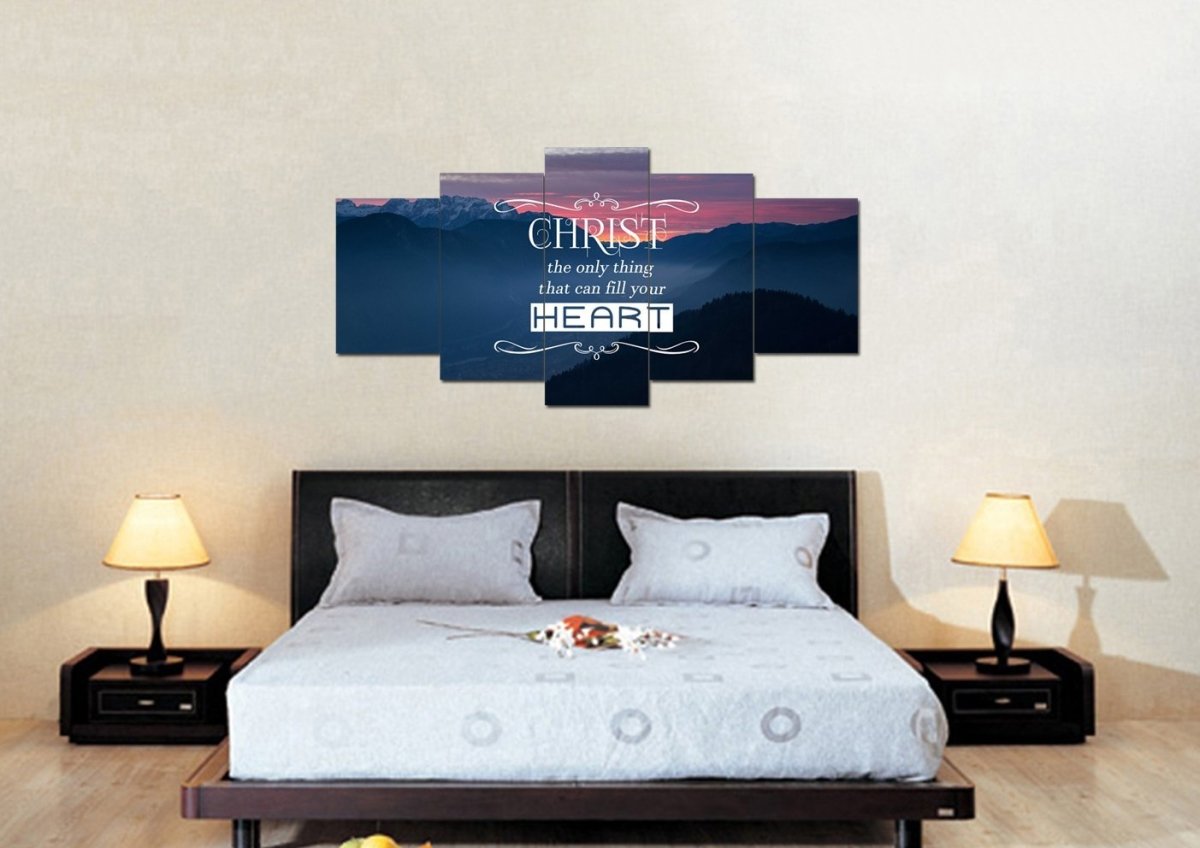 Christ The Only Thing That Can Fill Your Heart Wall Art Canvas Print - Christian Canvas Wall Art