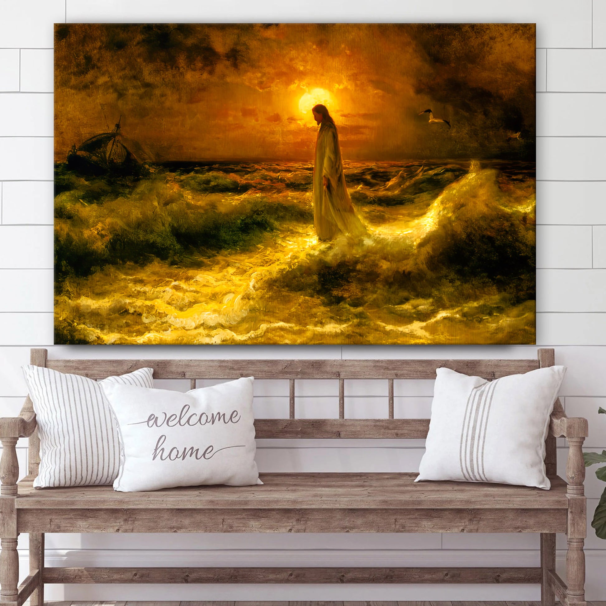 Christ Walking On The Waters Wall Art - Ciaocustom