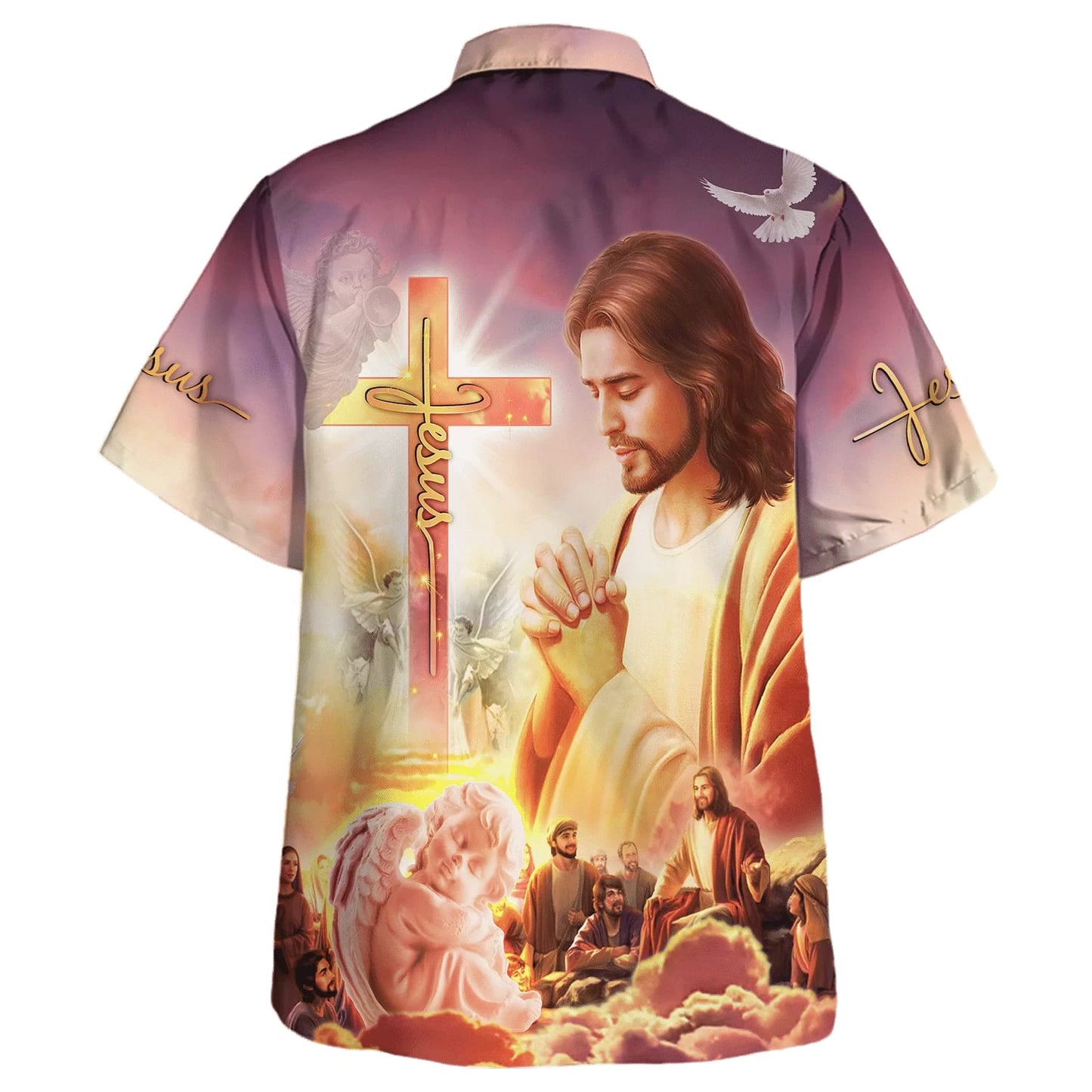 Christ With His Disciples Hawaiian Shirt - Jesus Pray Hawaiian Shirts For Men And Women - Christian Hawaiian Shirt - Hawaiian Summer Shirts