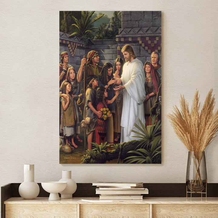 Christ in the Land Bountiful Canvas Wall Art - Religious Canvas Wall Art - Christian Paintings For Home