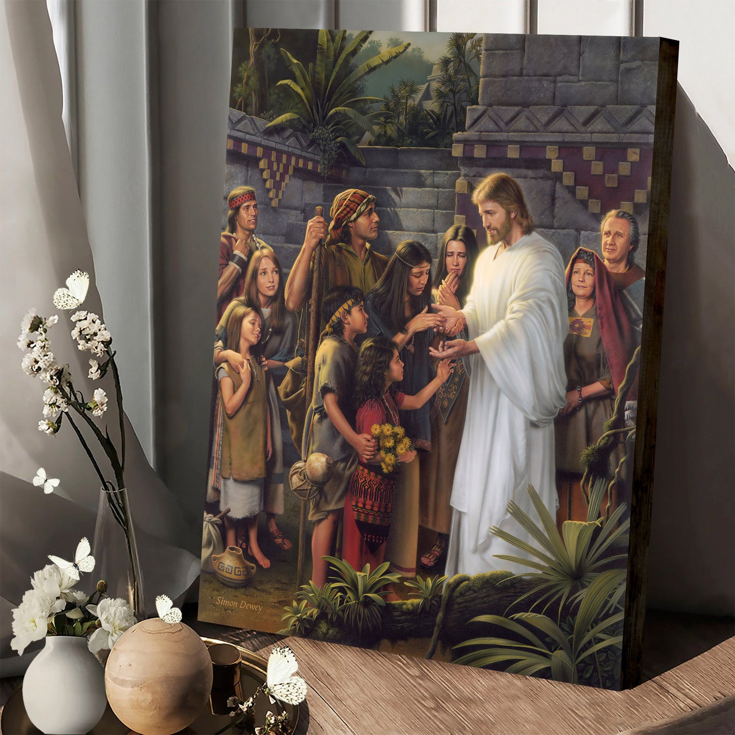 Christ in the Land Bountiful Canvas Wall Art - Religious Canvas Wall Art - Christian Paintings For Home