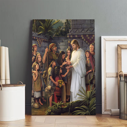 Christ in the Land Bountiful Canvas Wall Art - Religious Canvas Wall Art - Christian Paintings For Home