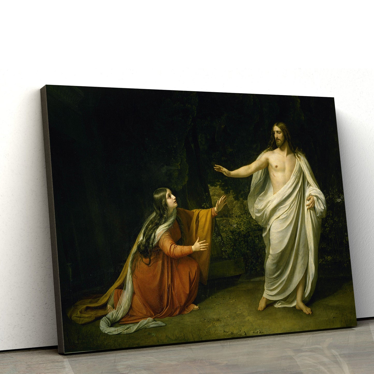 Christ's Appearance To Mary Magdalene After The Resurrection - Jesus Canvas Wall Art - Christian Wall Art