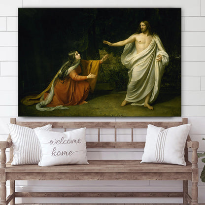 Christ's Appearance To Mary Magdalene After The Resurrection - Jesus Canvas Wall Art - Christian Wall Art