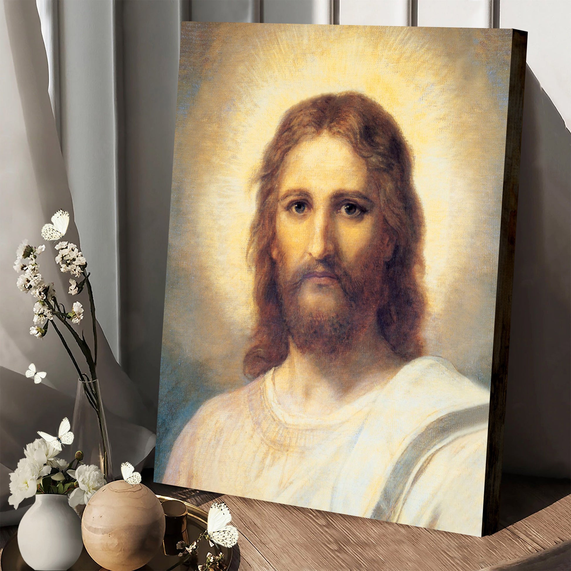 Christ's Image Canvas Pictures - Religious Wall Art Canvas - Christian Paintings For Home
