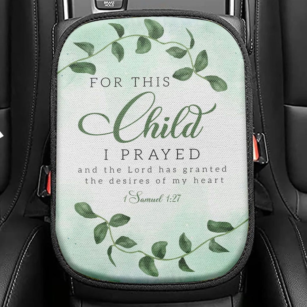 Christian Accept What Is Let Go Of What Was And Have Faith Seat Box Cover, Bible Verse Car Center Console Cover, Scripture Car Interior Accessories