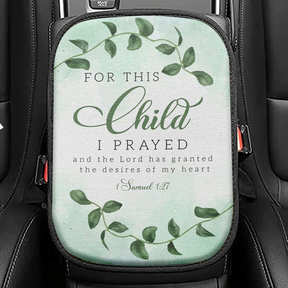 Christian Accept What Is Let Go Of What Was And Have Faith Seat Box Cover, Bible Verse Car Center Console Cover, Scripture Car Interior Accessories