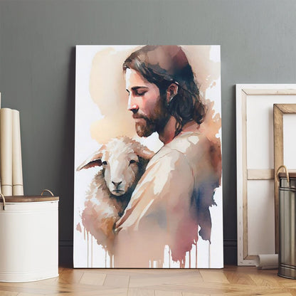 Christian Art Christ Embrace Jesus Portrait Jesus - Jesus Canvas Art - Christian Wall Canvas
