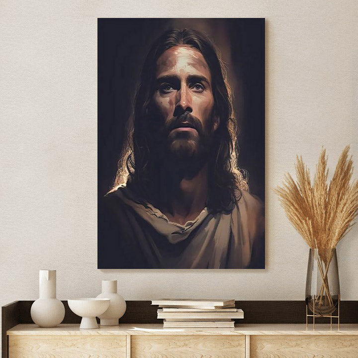 Christian Art Jesus Christ Jesus Face Jesus Portrait Jesus - Jesus Canvas Art - Christian Wall Canvas