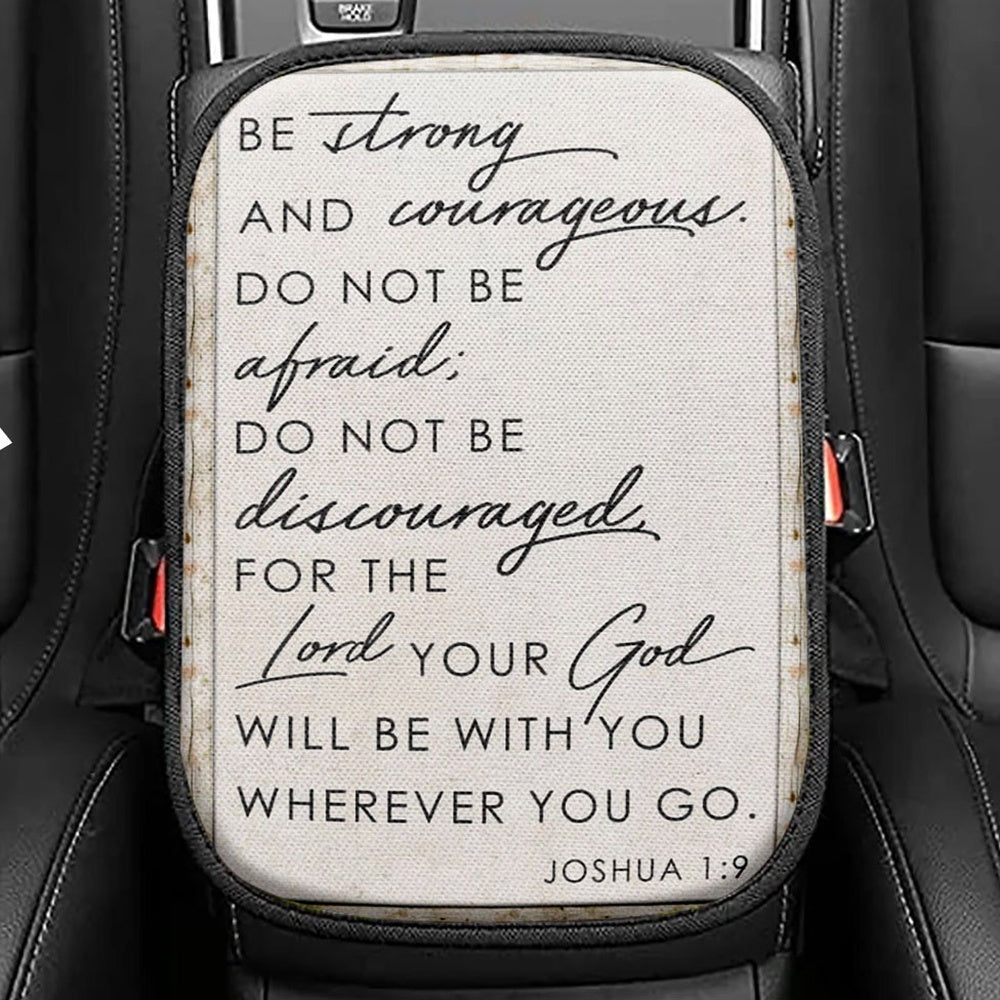 Christian Butterfly Thankful Grateful Blessed Seat Box Cover, Bible Verse Car Center Console Cover, Scripture Car Interior Accessories