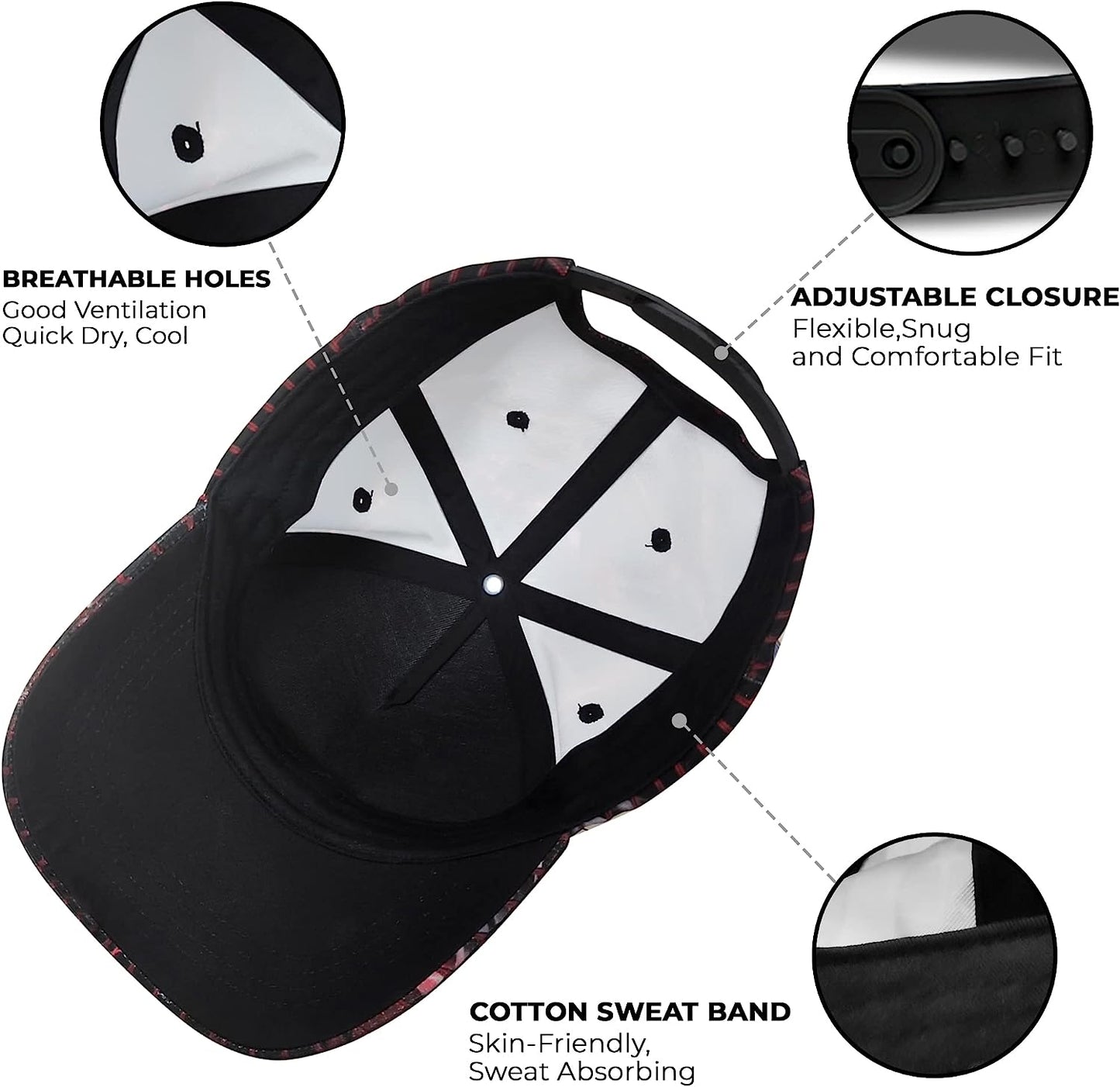 Christian Cross With Crown Of Thorn All Over Print Baseball Cap - Christian Hats For Men Women