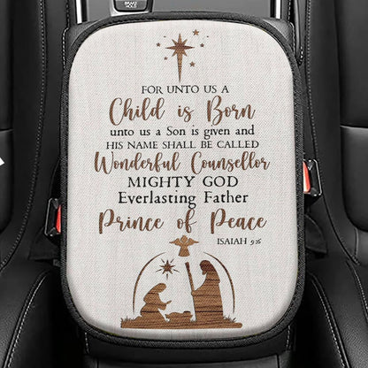 Christian Every Day Is A New Beginning Turtle Beach Seat Box Cover, Bible Verse Car Center Console Cover, Scripture Car Interior Accessories