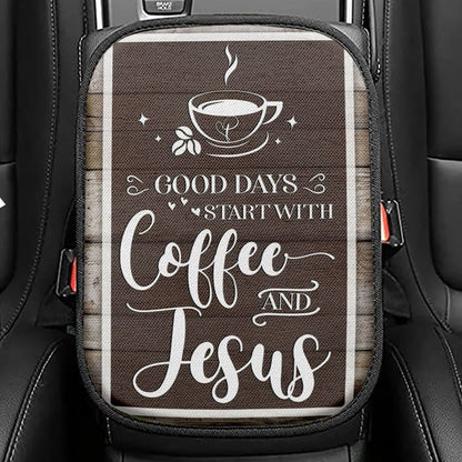 Christian God Is Always Listening Keep On Praying Seat Box Cover, Bible Verse Car Center Console Cover, Scripture Car Interior Accessories