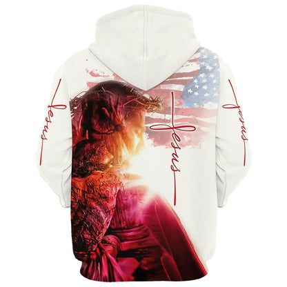 Christian Jesus 3D Hoodies - Jesus Hoodie - Men & Women Christian Hoodie - 3D Printed Hoodie