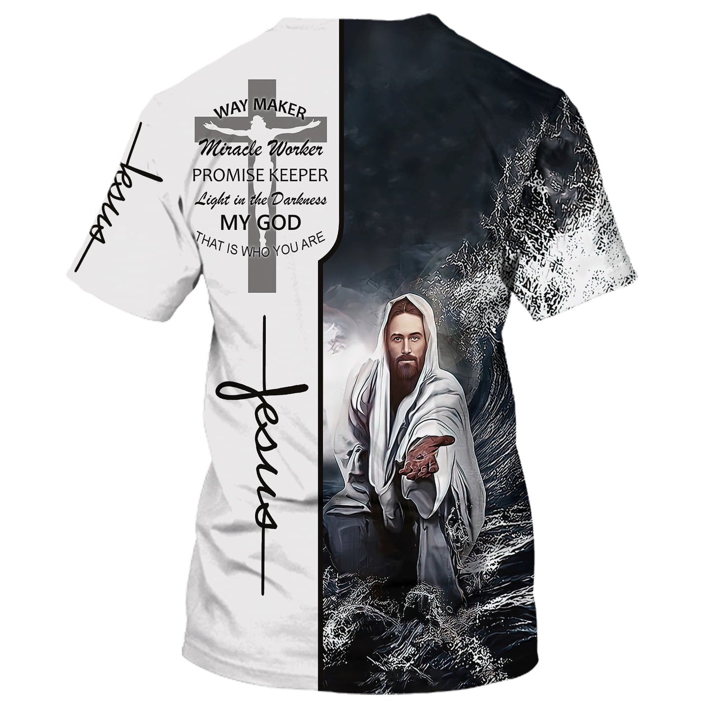 Christian Jesus Way Maker Miracle Worker 3D All Over Printed Shirt for Men and Women