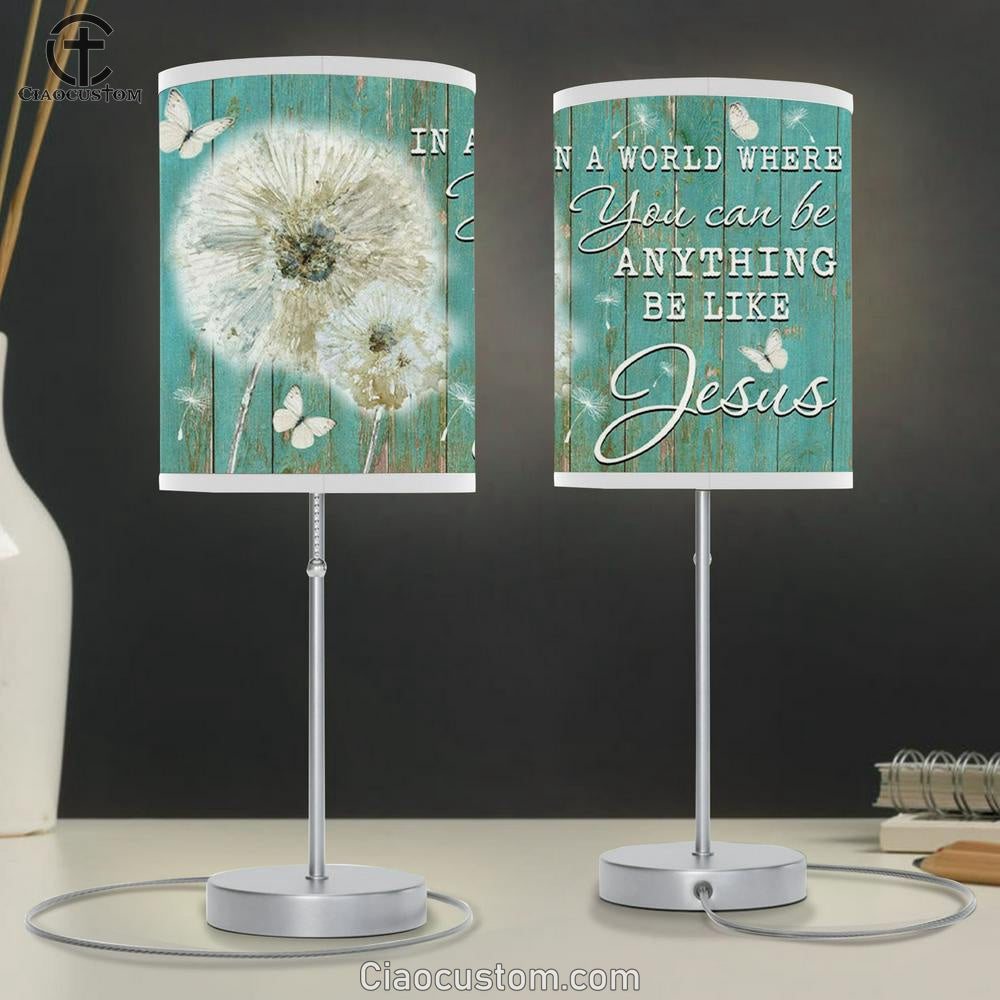 Christian Lamp Art I Will Walk By Faith Even When I Cannot See Table Lamp Print - Christian Room Decor