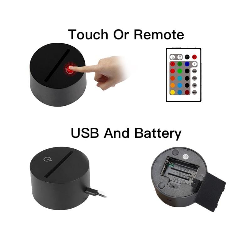 Christian Lamp St Andrew 3D Illusion Lamp - Christian Night Light - Christian Home Decor - Christian Easter Gifts