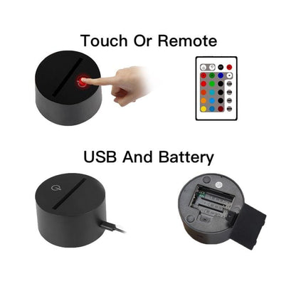 Christian Lamp St Andrew 3D Illusion Lamp - Christian Night Light - Christian Home Decor - Christian Easter Gifts