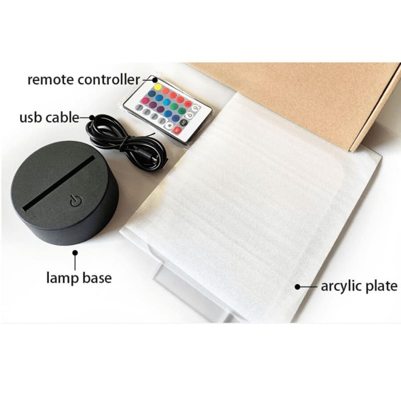 Christian Lamp St Andrew 3D Illusion Lamp - Christian Night Light - Christian Home Decor - Christian Easter Gifts