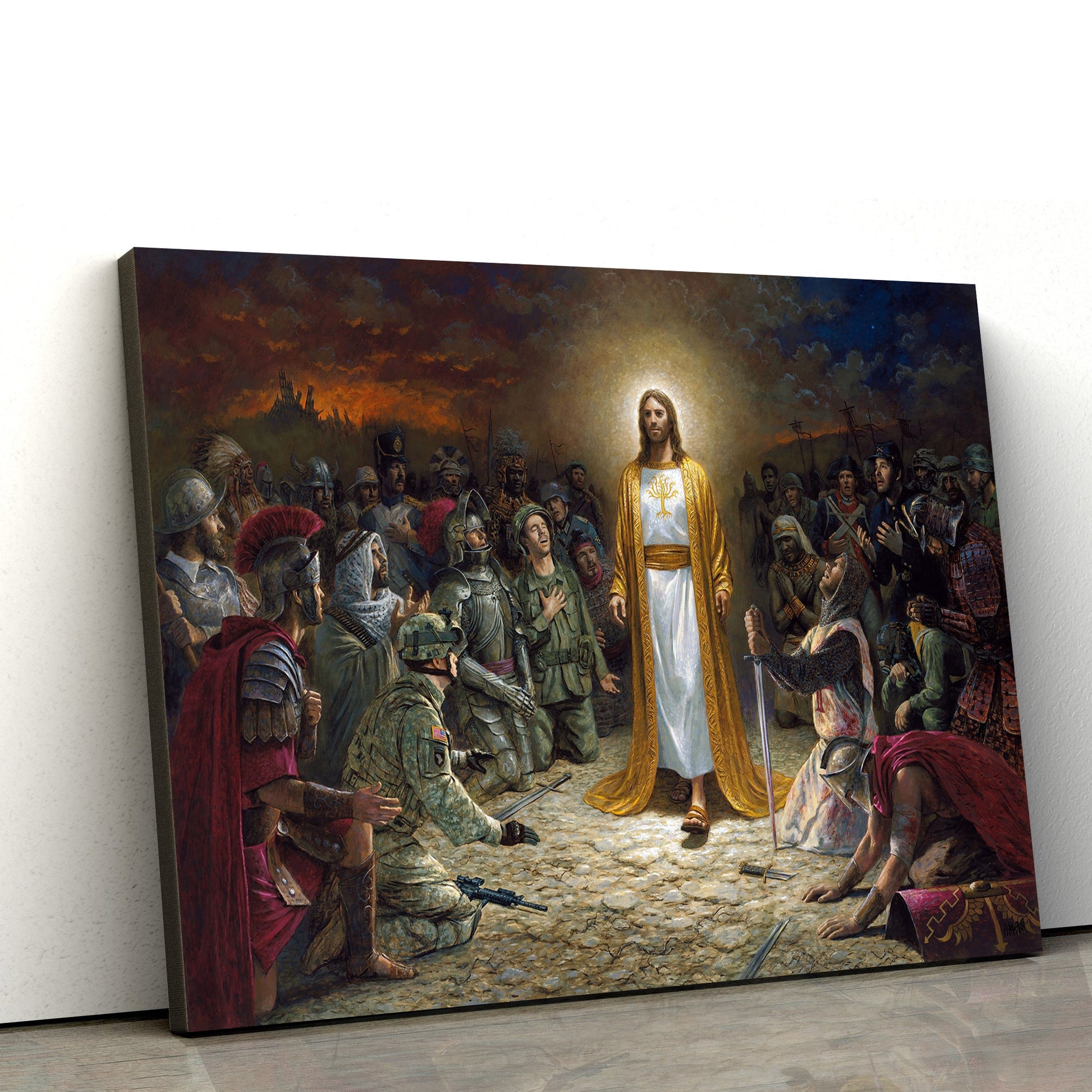 Christian Paintings - Jesus Canvas Wall Art - Christian Wall Art