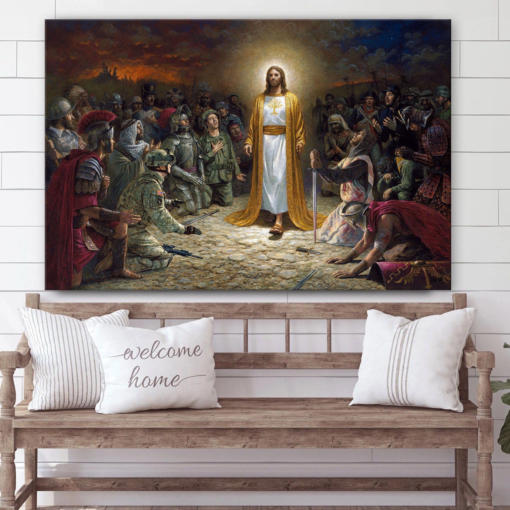 Christian Paintings - Jesus Canvas Wall Art - Christian Wall Art