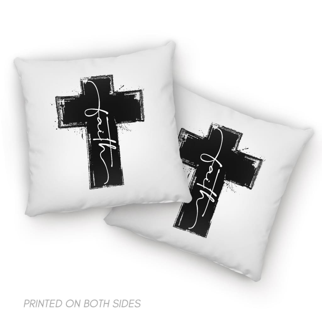 Christian Pillows Faith Cross Pillow