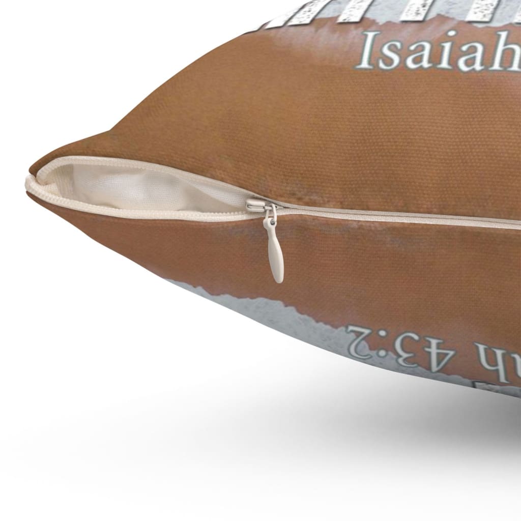 Christian Pillows I Will Be With You Isaiah 432 Nlt Bible Verse Pillow