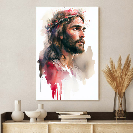Christian Printable Wall Art Jesus Christian Gift Wall Art - Jesus Christ Canvas - Christian Wall Art