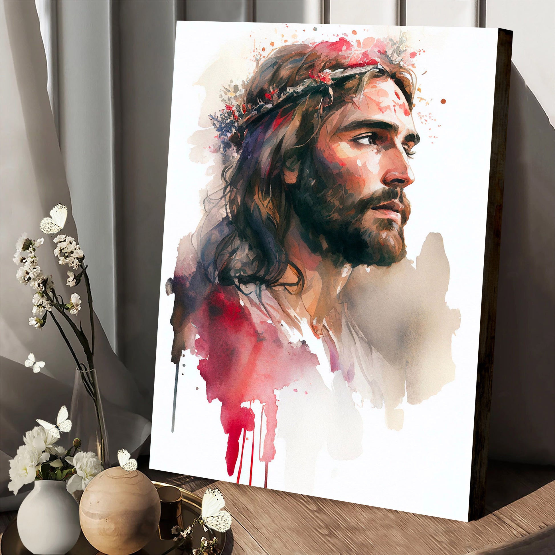 Christian Printable Wall Art Jesus Christian Gift Wall Art - Jesus Christ Canvas - Christian Wall Art