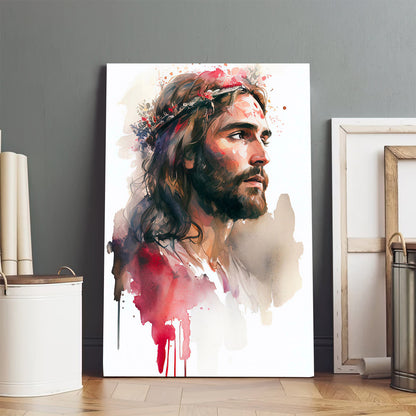 Christian Printable Wall Art Jesus Christian Gift Wall Art - Jesus Christ Canvas - Christian Wall Art