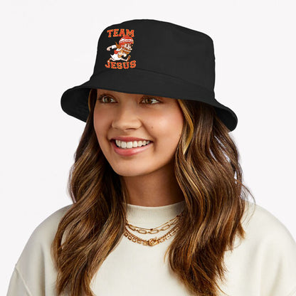 Christian Team Jesus Football Lover Faith Hope Christmas Bucket Hat