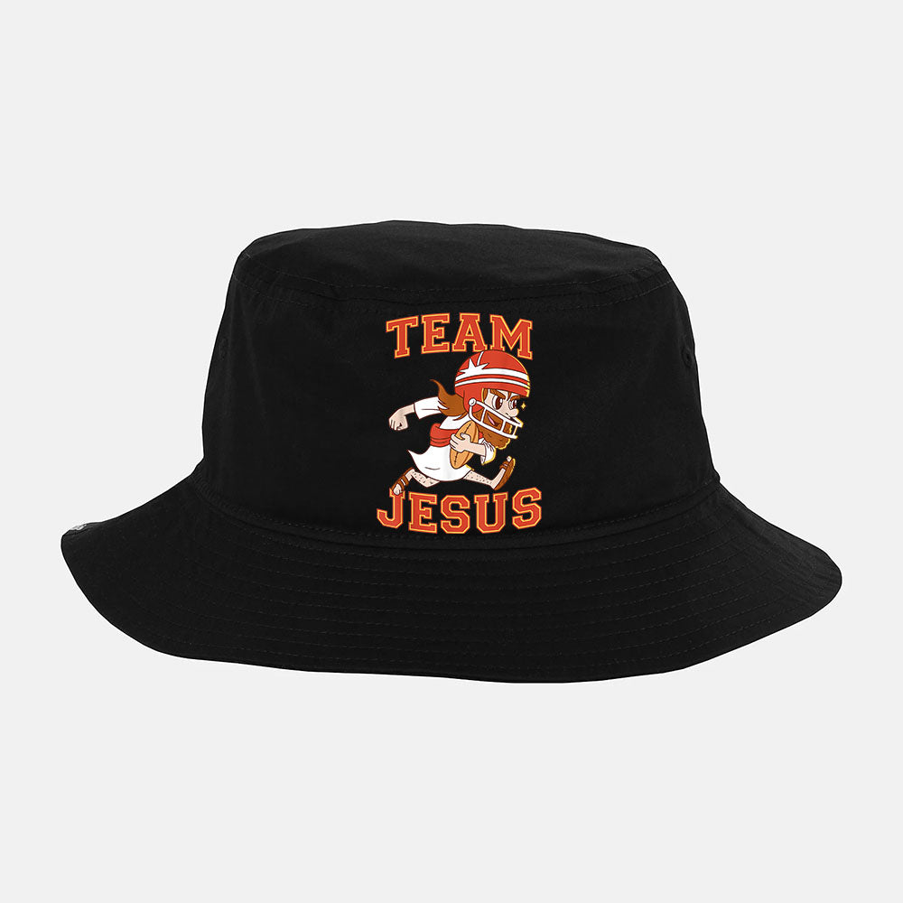Christian Team Jesus Football Lover Faith Hope Christmas Bucket Hat