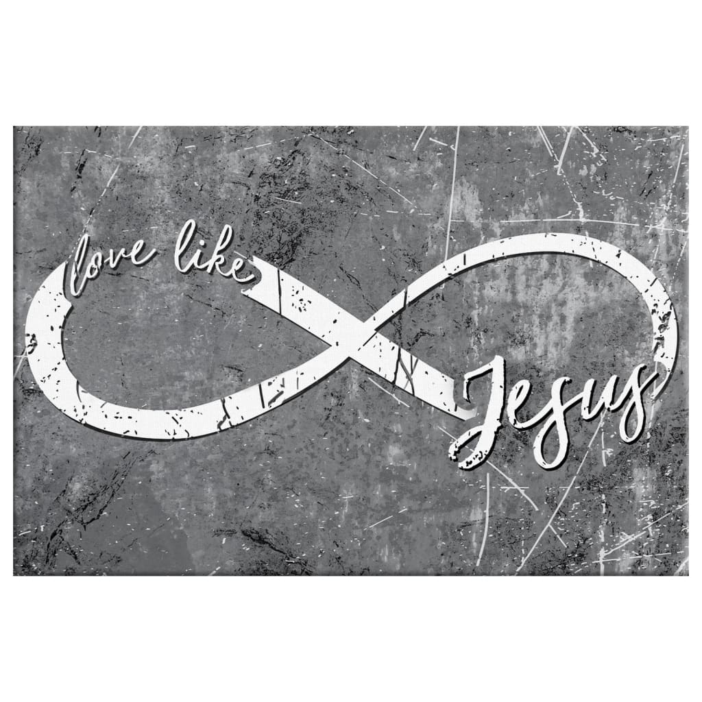 Christian Wall Art Love Like Jesus Wall Art Canvas Print, Christian Wall Decor - Religious Wall Decor