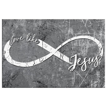 Christian Wall Art Love Like Jesus Wall Art Canvas Print, Christian Wall Decor - Religious Wall Decor