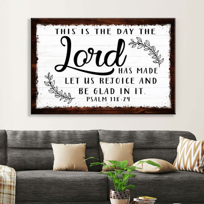 Christian Wall Art This Is The Day The Lord Has Made Wall Art Canvas Print - Religious Wall Decor