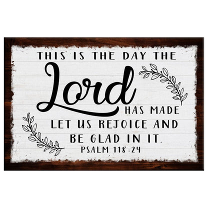 Christian Wall Art This Is The Day The Lord Has Made Wall Art Canvas Print - Religious Wall Decor