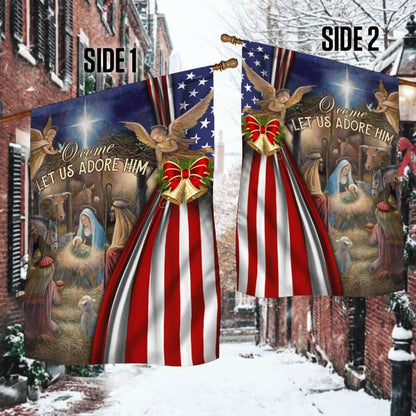 Christmas Flag Jesus Is Born Thb3501f - Christmas Garden Flag - Christmas House Flag - Christmas Outdoor Decoration