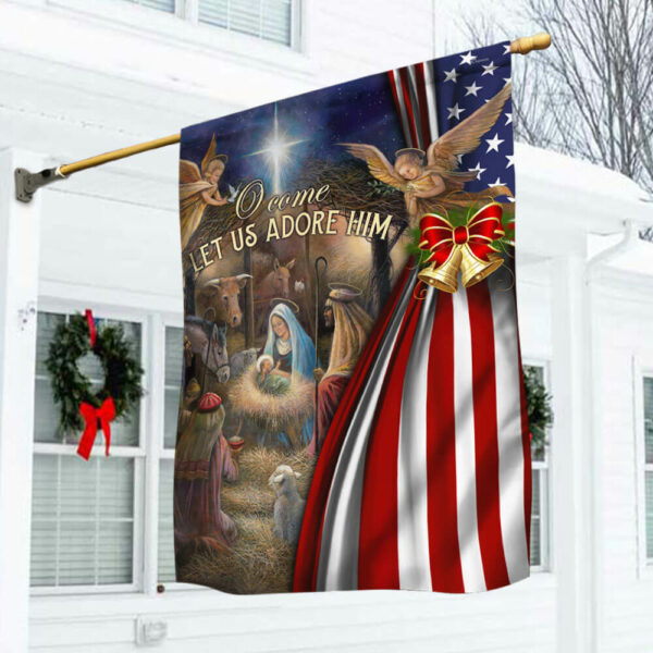 Christmas Flag Jesus Is Born Thb3501f - Christmas Garden Flag - Christmas House Flag - Christmas Outdoor Decoration