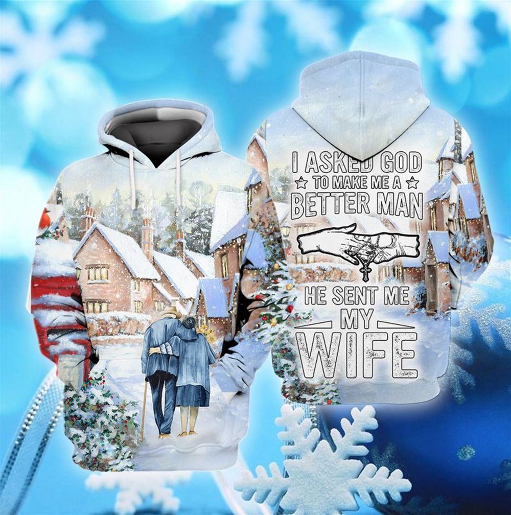 Christmas Gift For Wife All Over Print 3D Hoodie For Men And Women, Christmas Gift, Warm Winter Clothes, Best Outfit Christmas