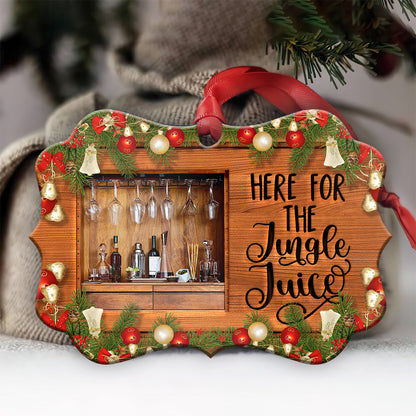 Christmas Gift Here For The Jingle Juice Ornament - Christmas Ornament - Ciaocustom