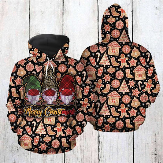 Christmas Nordic Gnomes Christmask All Over Print 3D Hoodie For Men And Women, Christmas Gift, Warm Winter Clothes, Best Outfit Christmas